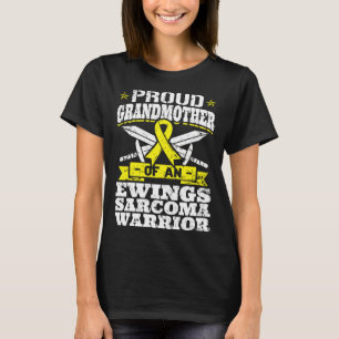 Camiseta Orgullosa Abuela De Un Guerrero De Ewings Sarcoma 