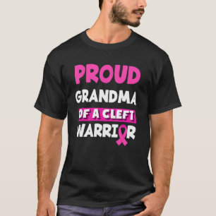 Camiseta Orgullosa Abuela De Un Guerrero Izquierdo Y Palat
