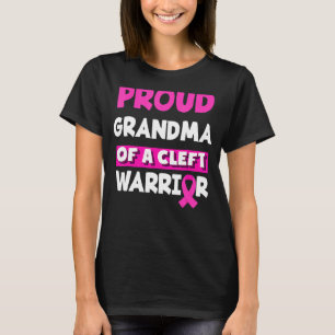 Camiseta Orgullosa Abuela De Un Guerrero Izquierdo Y Palat