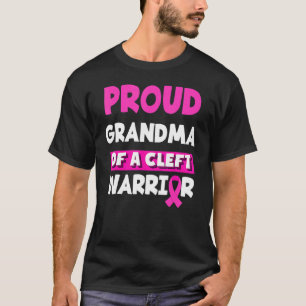 Camiseta Orgullosa Abuela De Un Guerrero Izquierdo Y Palat