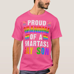 Camiseta Orgullosa abuela de un hijo gay inteligente Orgull