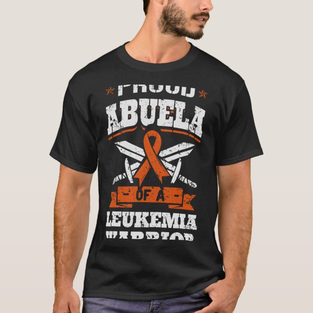 Camiseta Orgullosa Abuela De Una Abuela Guerrera De Leucemi (Anverso)
