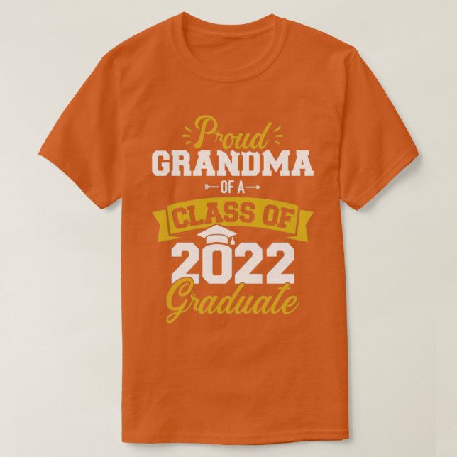 Camiseta Orgullosa abuela de una clase de graduados de 2022 (Diseño del anverso)