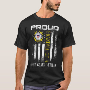 Camiseta Orgullosa Abuela De Veterano De La Guardia Costera