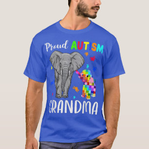 Camiseta Orgullosa abuela del autismo Tee, divertida autism