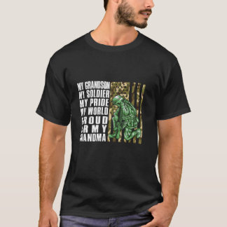Camiseta Orgullosa abuela del ejército abuelo de Estados Un