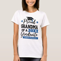 Orgullosa abuela del graduado de tassel azul negro