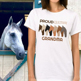 Camiseta Orgullosa abuela ecuestre