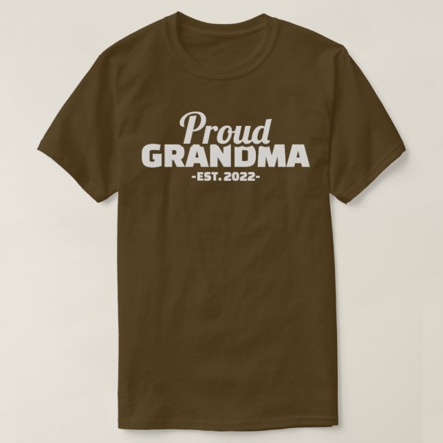Camiseta Orgullosa abuela est 2022 (Diseño del anverso)