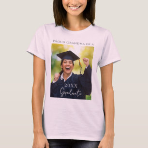 Camiseta Orgullosa Abuela Foto de Graduación