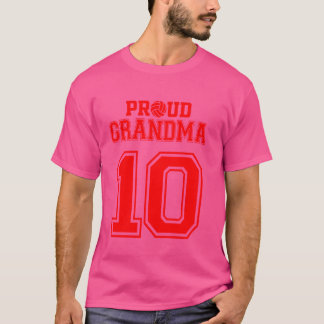 Camiseta Orgullosa abuela número 10 R de voleibol