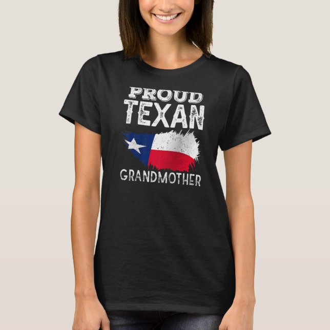 Camiseta Orgullosa abuela texana Patriótica Texas Pride Cut (Anverso)