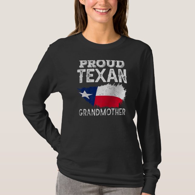Camiseta Orgullosa abuela texana Patriótica Texas Pride Cut (Anverso)