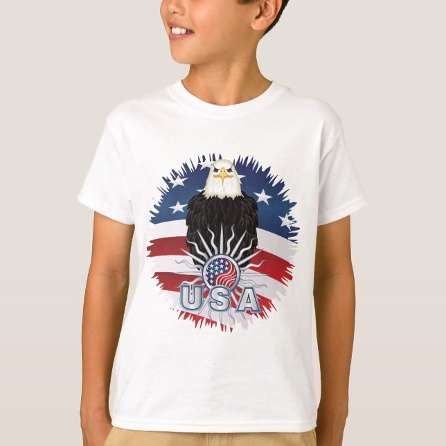 Camiseta Orgullosa Águila Americana (Anverso)