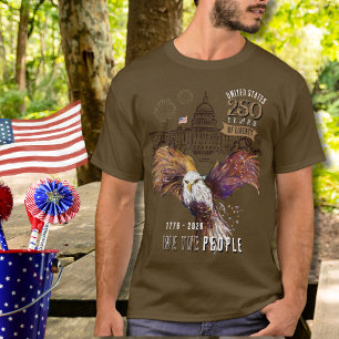 Camiseta Orgullosa Águila US 250 Años de Libertad Nosotros