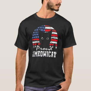 Camiseta Orgullosa Ameowicat 4 De Julio Cat America Bandera