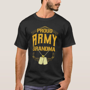 Camiseta Orgullosa armada GrandMa Shirt Orgullo militar T S