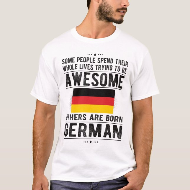 Camiseta Orgullosa bandera alemana patrimonio de Alemania r (Anverso)
