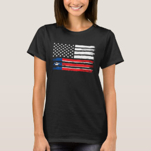 Camiseta Orgullosa Bandera Americana Liberiana Herencia de 