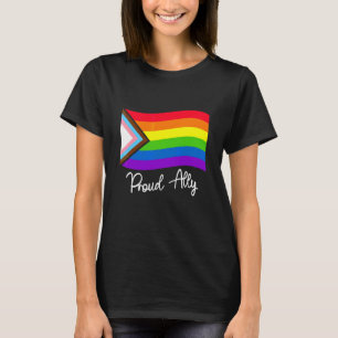 Camiseta Orgullosa bandera arcoiris del mes del orgullo ali