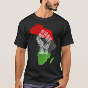 Camiseta Orgullosa bandera de África Continente africano jo