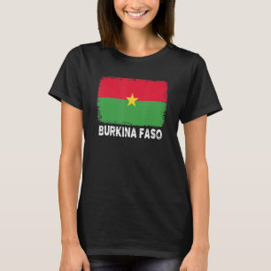 Camiseta Orgullosa bandera de Burkina Faso apoya a pueblo b