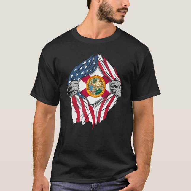 Camiseta Orgullosa bandera de estado patriótico del país de (Anverso)