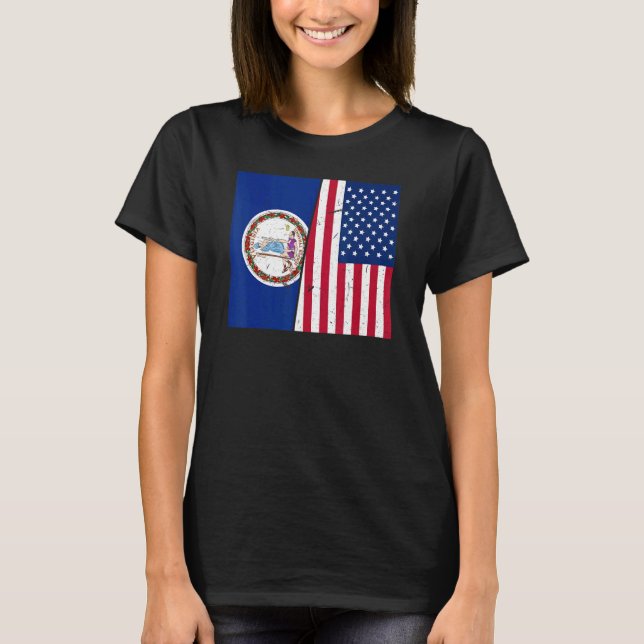 Camiseta Orgullosa bandera de estado patriótico del país de (Anverso)