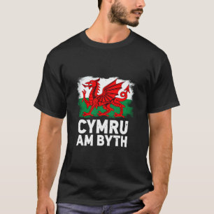 Camiseta Orgullosa bandera de Gales Cymru Am Byth Patriótic