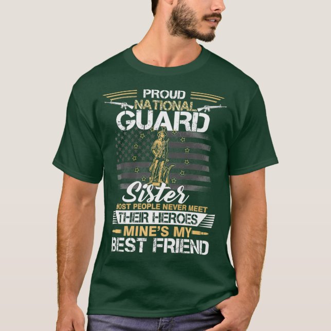 Camiseta Orgullosa bandera de la Guardia Nacional (Anverso)