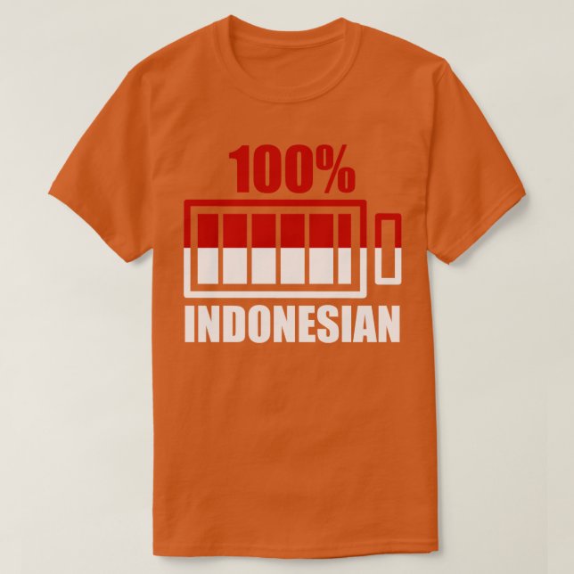 Camiseta Orgullosa bandera de regalo indonesia (Diseño del anverso)