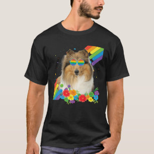 Camiseta Orgullosa bandera del orgullo gay gay de Collie Do