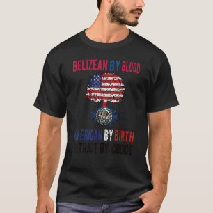 Camiseta Orgullosa Bandera Estadounidense Belice Ee.Uu.