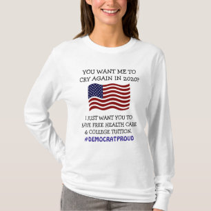 Camiseta Orgullosa bandera estadounidense de Democracia Lib