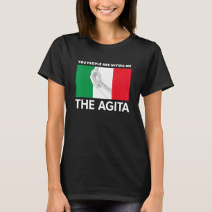 Camiseta Orgullosa bandera italiana Agita