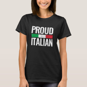 Camiseta Orgullosa bandera italiana italiana de Italia vint