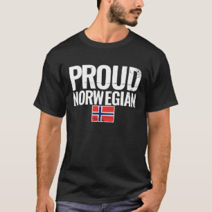Camiseta Orgullosa bandera noruega Noruega