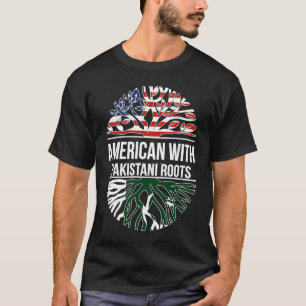 Camiseta Orgullosa bandera paquistaní-estadounidense en Pak