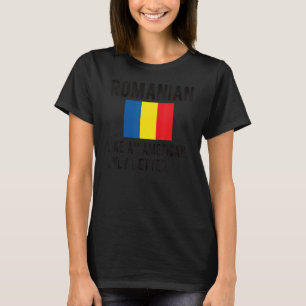 Camiseta Orgullosa bandera rumana Rumania nace de raíces ru