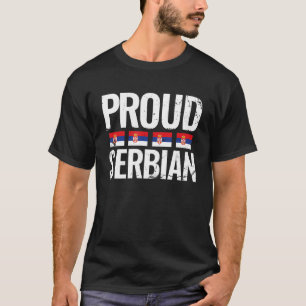 Camiseta Orgullosa bandera serbia vintage Srbija Serbia