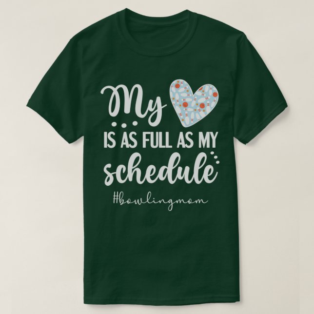 Camiseta Orgullosa Bola A Mamá Bolling De Un Jugador De Bol (Diseño del anverso)