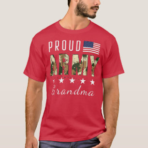 Camiseta Orgullosa campaña militar Orgullosa abuela del ejé