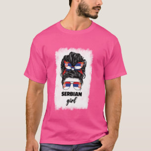 Camiseta Orgullosa Chica Serbia De Mujeres Serbio Srbija Se