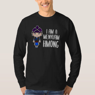 Camiseta Orgullosa chica tradicional Miao Hmong mujer Hmoob
