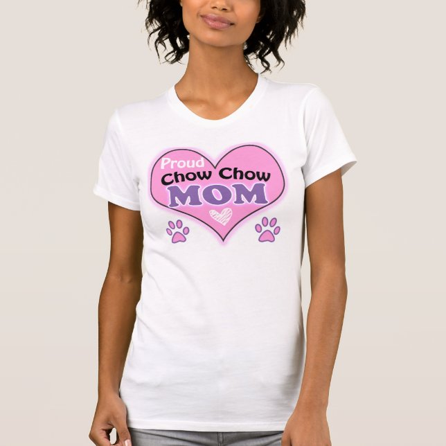 Camiseta Orgullosa Chow Chow Mom (Anverso)