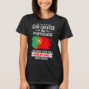 Camiseta Orgullosa cita de bandera portuguesa con problemas