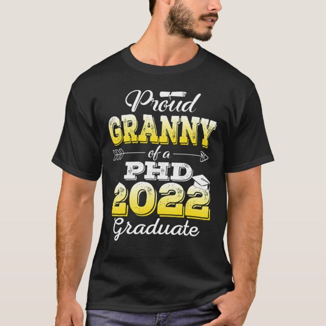 Camiseta Orgullosa Clase De Becas De 2022 Doctorado De Grad (Anverso)