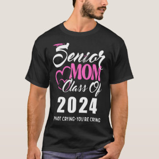 Camiseta Orgullosa clase de graduación de mamá 2024 de no c