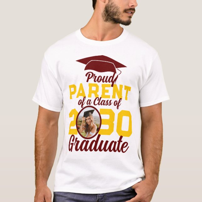 Camiseta Orgullosa Clase De Graduación Personalizada Famili (Anverso)