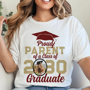 Camiseta Orgullosa Clase De Graduación Personalizada Famili